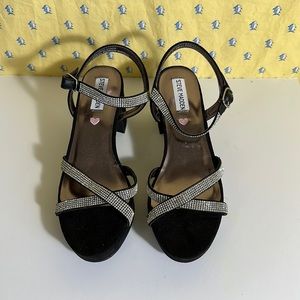 Steve Madden Girls Shoes Classy Heeled Sandal Size 7 👡💎👡
